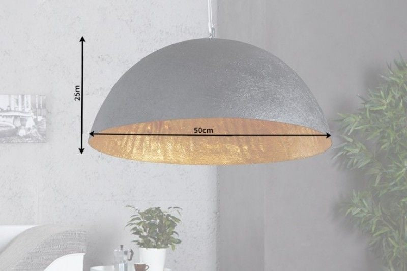 Lampe à suspension design élégante GLOW 50cm lampe à suspension en or noir - 10717
