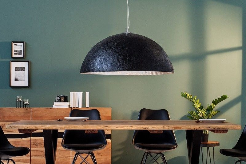 Lampe à suspension design élégante GLOW 70cm lampe à suspension noir argent - 38295