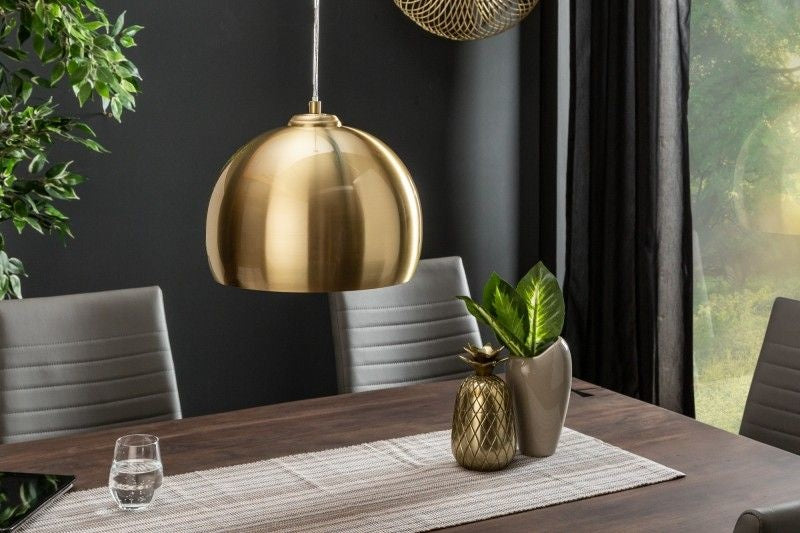 Lampe à suspension moderne GOLDEN BALL 30cm lampe à suspension dorée réglable en hauteur - 39439