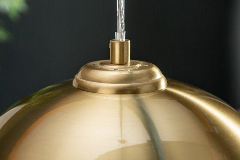 Lampe à suspension moderne GOLDEN BALL 30cm lampe à suspension dorée réglable en hauteur - 39439