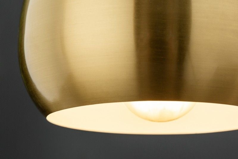 Lampe à suspension triple moderne GOLDEN BALL lampe à suspension dorée réglable en hauteur - 39440