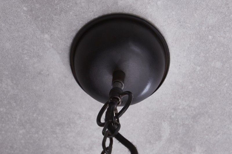 Lampe à suspension design INDUSTRIELLE 45cm noire style industriel - 40919