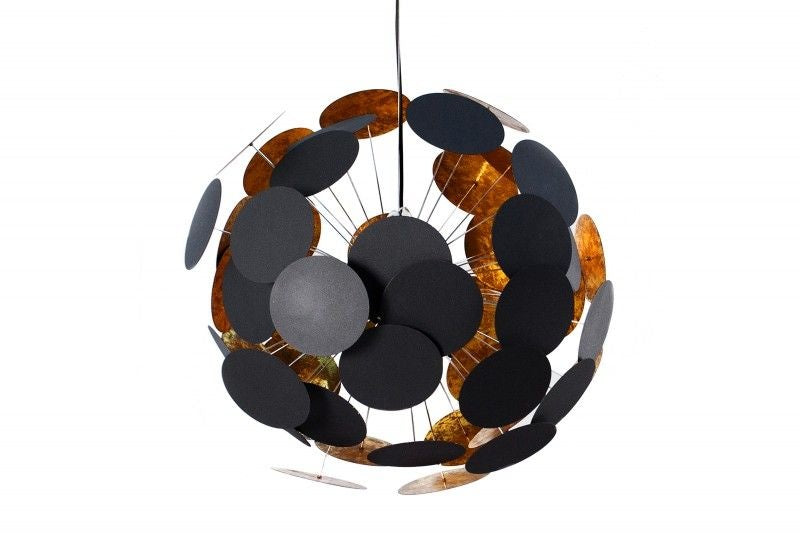 Lampe à suspension design moderne INFINITY HOME 70cm lampe à suspension en or noir - 36226