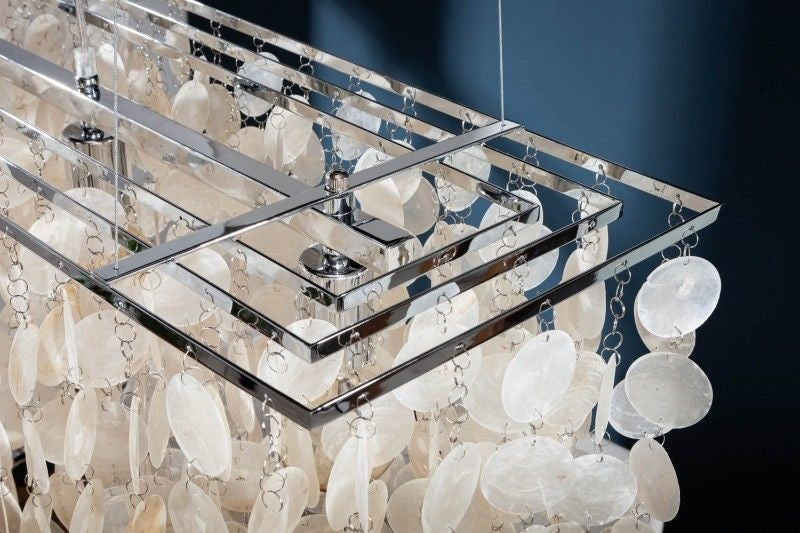 Lampe à suspension design SHELL REFLECTIONS 80cm lampe coquillage nacre - 22850