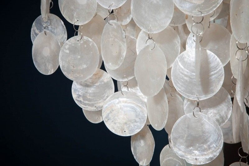 Lampe à suspension design SHELL REFLECTIONS 80cm lampe coquillage nacre - 22850