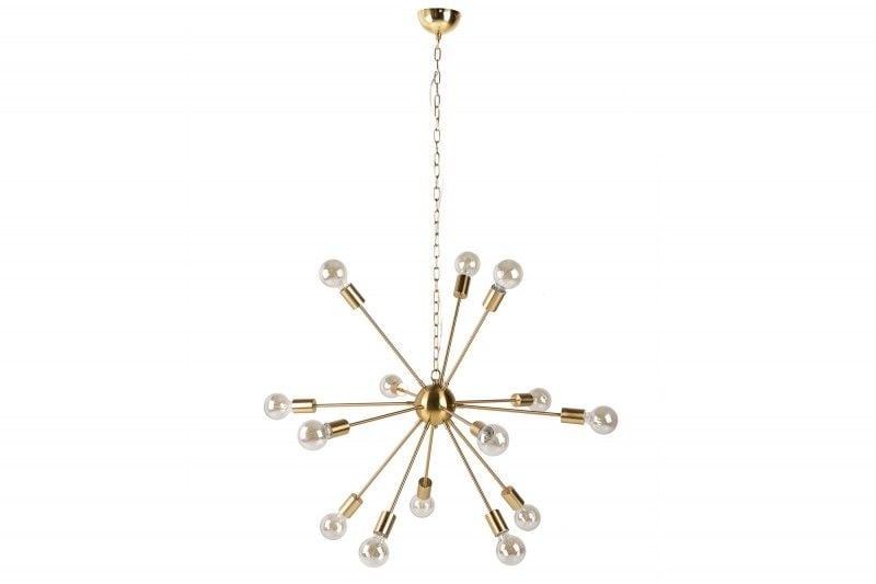 Lampe à suspension élégante SPUTNIK 87cm dorée avec 14 bras lumineux - 41108