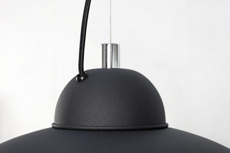 lampe à suspension design industriel STUDIO 55m lampe à suspension aspect feuille d'argent noir - 36595