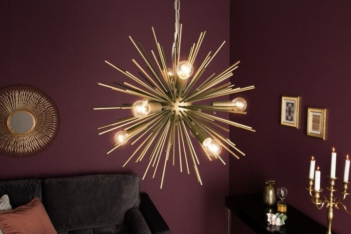 Lampe à suspension élégante SUNLIGHT Lampe à suspension 50cm or mat - 39106
