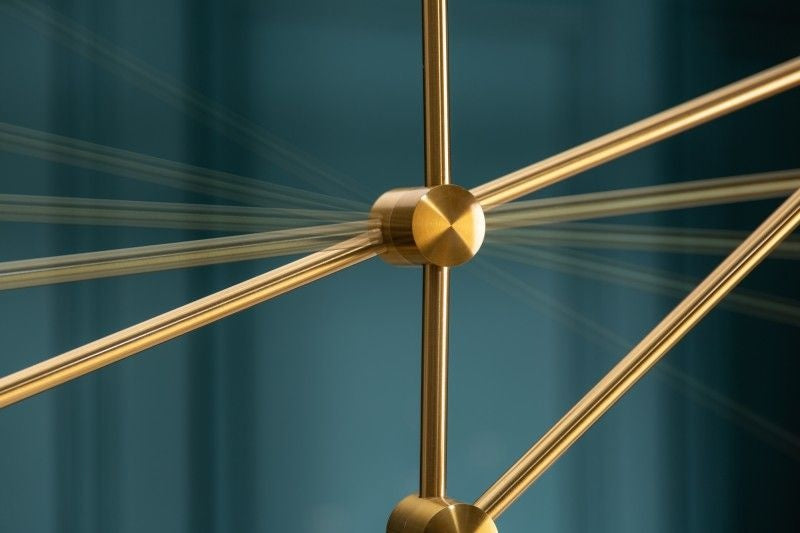 Lampe à suspension élégante VARIATION 128cm dorée à six lumières tournantes - 40772