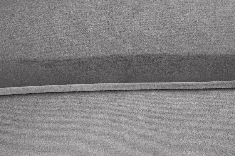 Canapé d'angle élégant COSY VELVET Canapé 3 places 260 cm en velours gris avec âme à ressorts - 40273