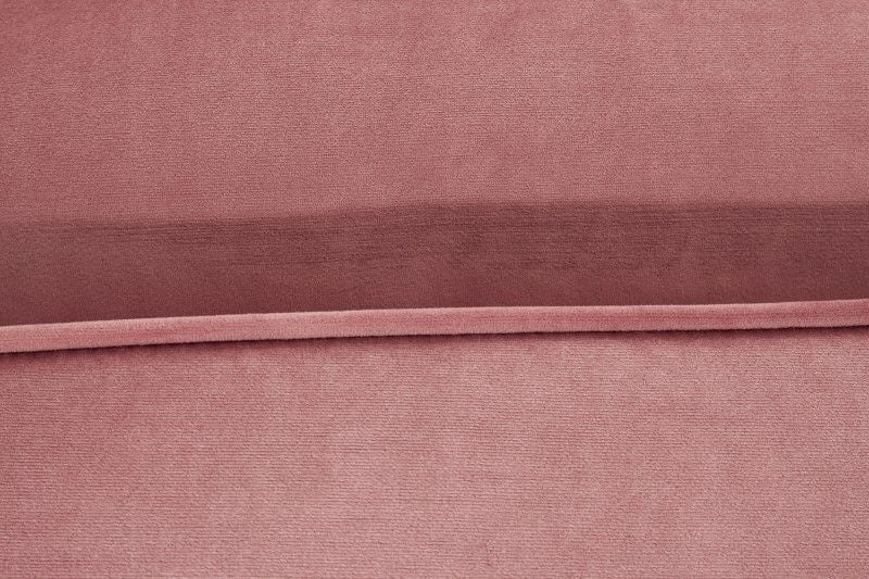 Canapé d'angle élégant COSY VELVET 260 cm canapé 3 places à ressorts en velours vieux rose - 40276