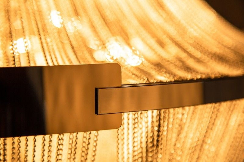 Lustre extravagant ROYAL XL 70cm lampe suspendue argentée - 39096