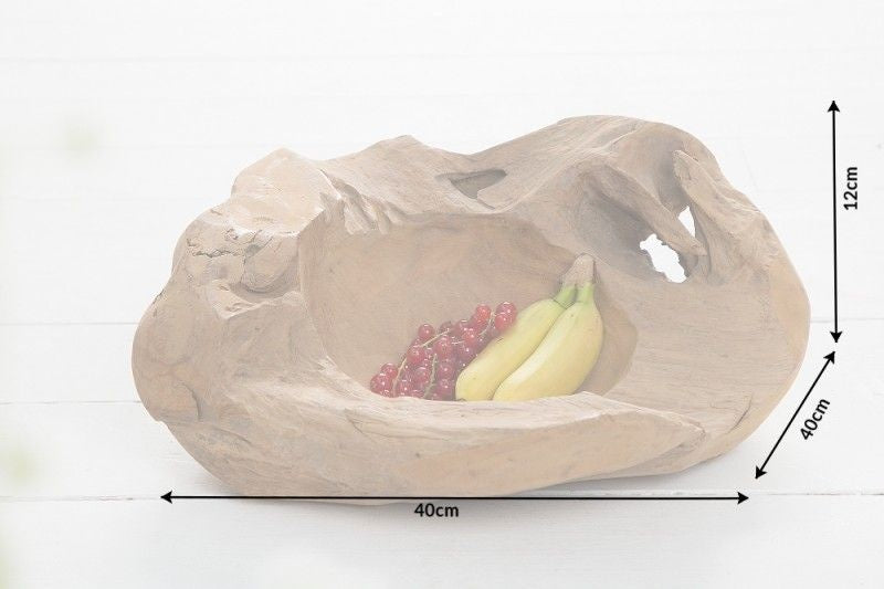 Bol massif NATURE ROOT 40cm bois de racine de teck naturel - 11627