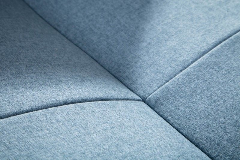 Canapé lit design DIVANI 220cm bleu clair fonction lit canapé 3 places design scandinave - 40088
