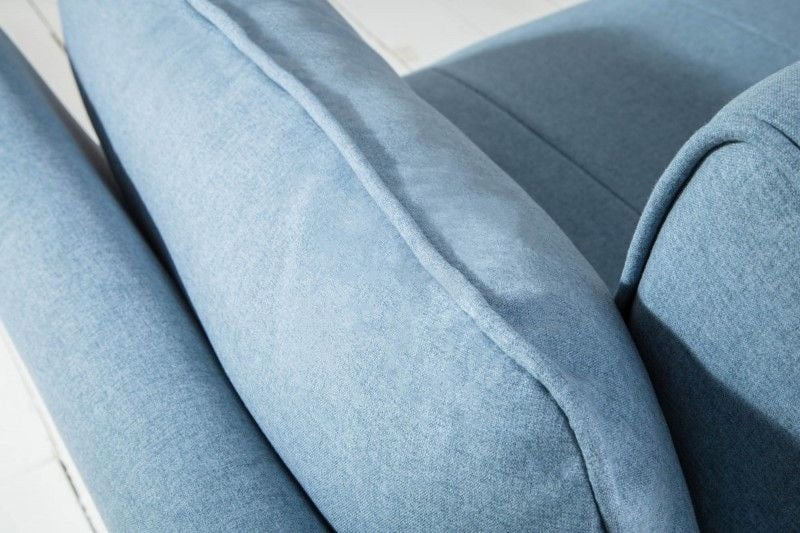 Canapé lit design DIVANI 220cm bleu clair fonction lit canapé 3 places design scandinave - 40088