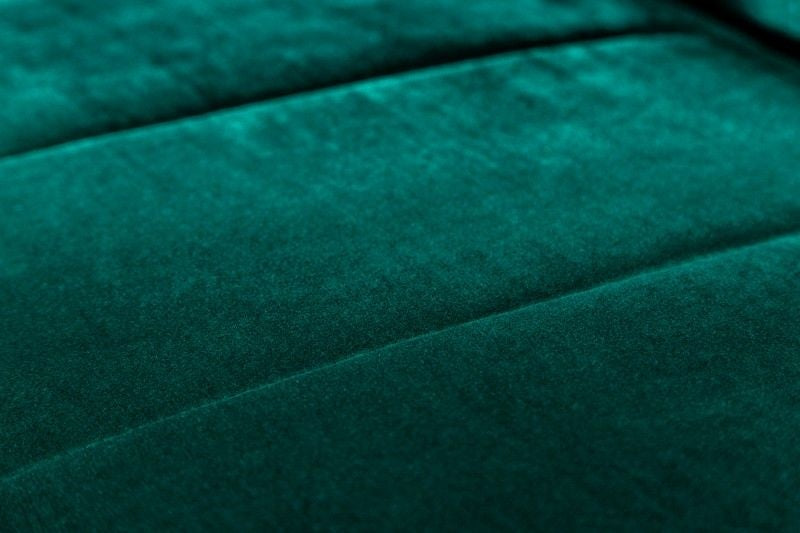 Canapé lit rétro DIVANI 220 cm canapé 3 places en velours vert émeraude avec fonction lit - 40089