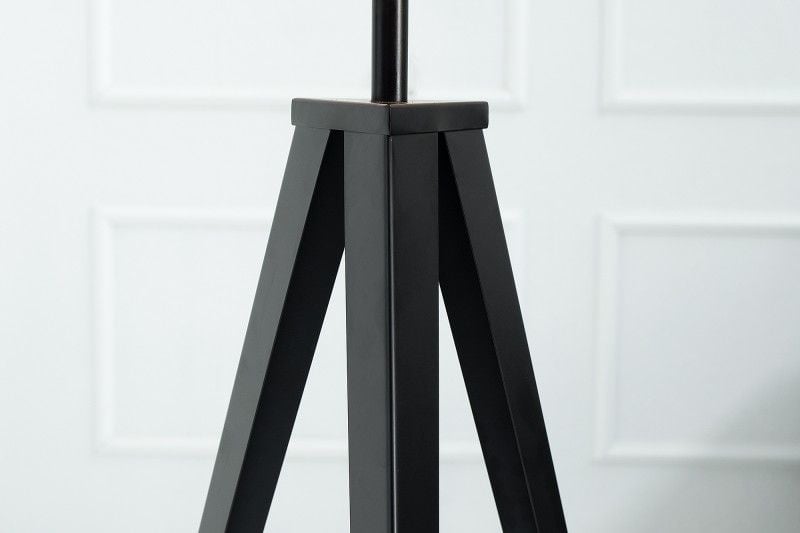 Lampadaire élégant TRIPOD 142cm lampadaire rétro noir - 38683