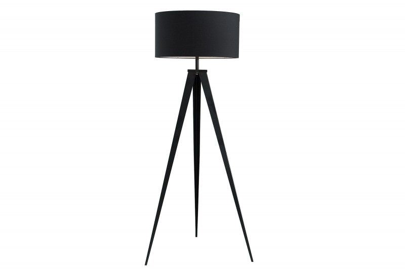 Lampadaire élégant TRIPOD 142cm lampadaire rétro noir - 38683