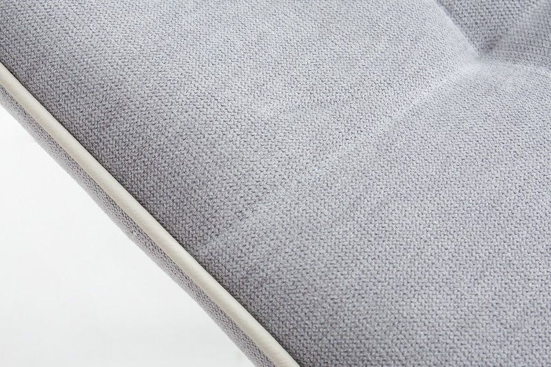 Chaise cantilever design MIAMI structure métal gris clair noir mat - 38500