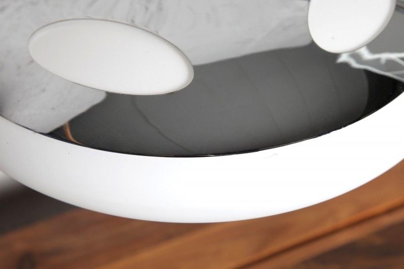 Lampe de table moderne LUNA LOGO 45cm lampe de table argent chrome - 112