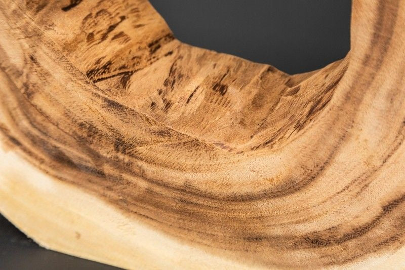 Lampe de table unique ORGANIC ARTWORK 63cm arbre à pluie avec abat-jour en lin - 39627