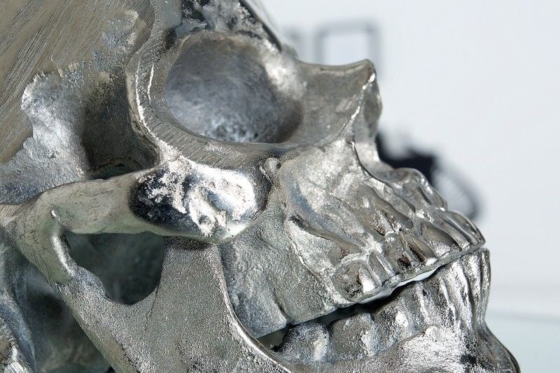 Lampe de table extravagante SKULL 44cm lampe de table tête de mort noire - 38320