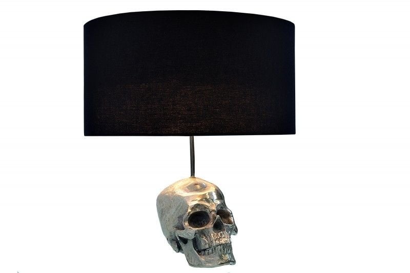 Lampe de table extravagante SKULL 44cm lampe de table tête de mort noire - 38320