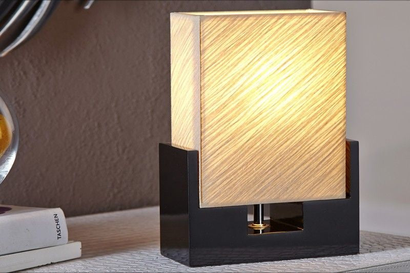 Lampe de table moderne TWILIGHT 25cm lampe de table noir beige - 10880