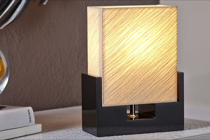 Lampe de table moderne TWILIGHT 25cm lampe de table noir beige - 10880