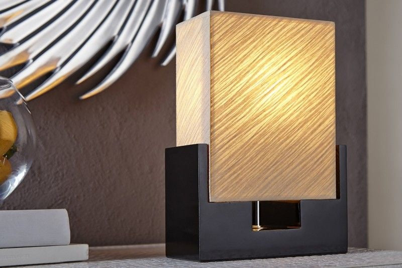 Lampe de table moderne TWILIGHT 25cm lampe de table noir beige - 10880