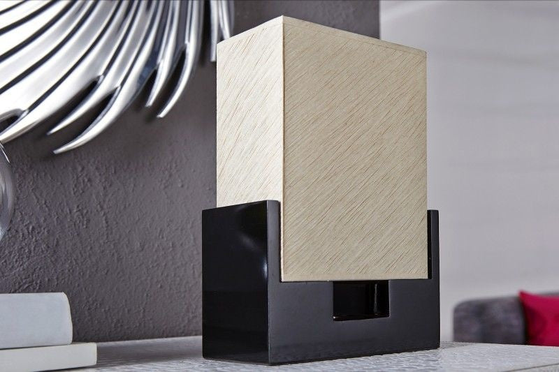 Lampe de table moderne TWILIGHT 25cm lampe de table noir beige - 10880