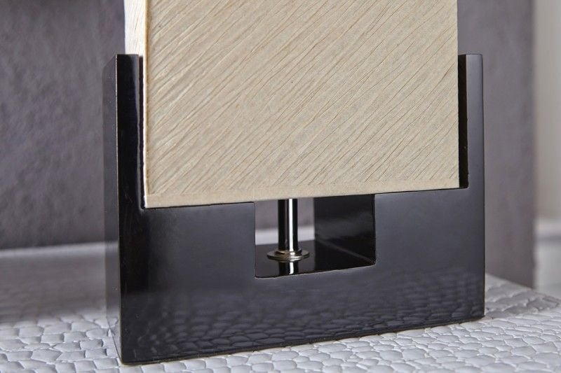 Lampe de table moderne TWILIGHT 25cm lampe de table noir beige - 10880