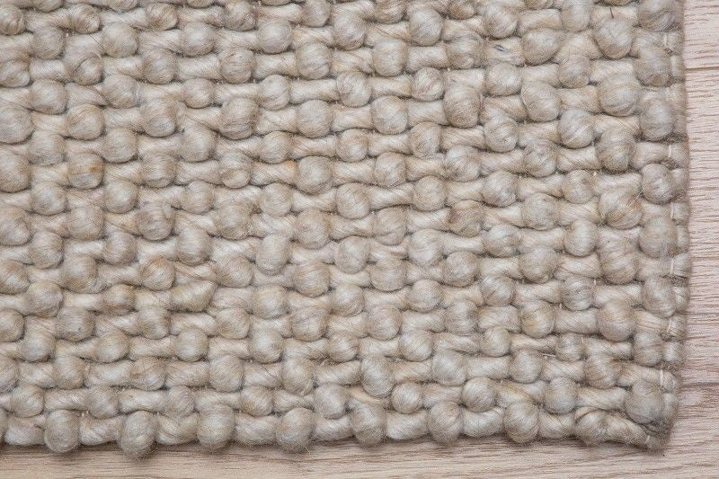 Tapis fait main LAINE 240x160cm beige en laine - 38761