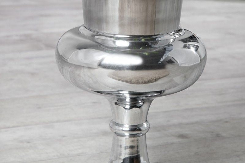 Vase design GOAL 75cm coupelle à plante argent aluminium - 37466