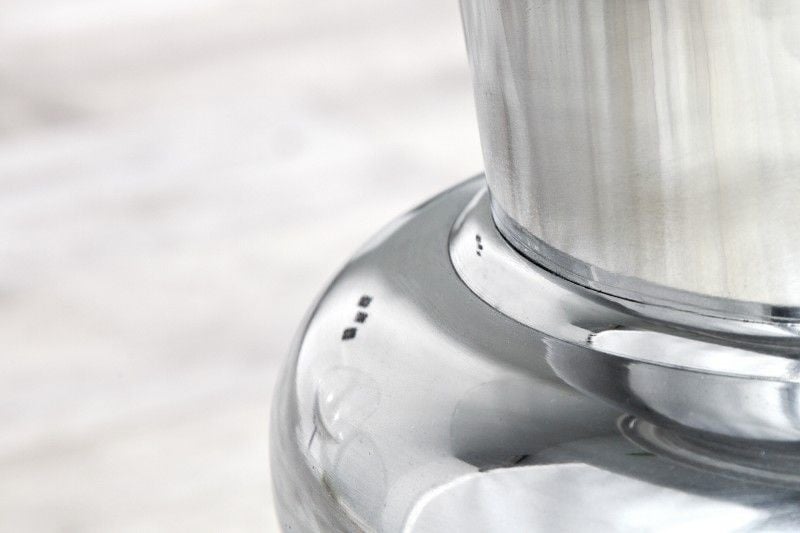 Vase design GOAL 75cm coupelle à plante argent aluminium - 37466