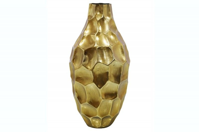 Vase élégant ORGANIC ORIENT 45cm or Hammerschlag Design - 41545