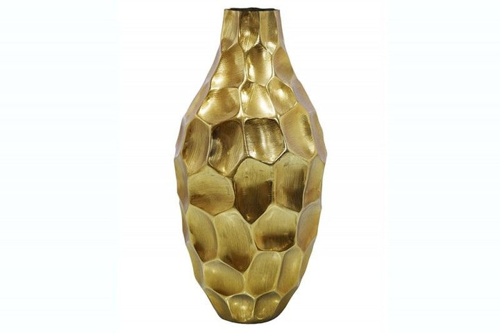 Vase élégant ORGANIC ORIENT 45cm or Hammerschlag Design - 41545
