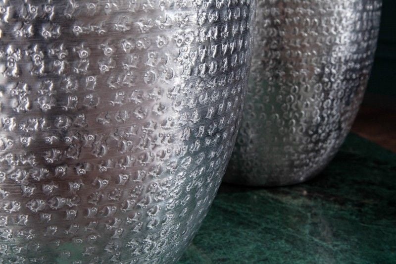 Vases élégants lot de 2 ORIENTAL 33cm argent décoré à la main - 40102