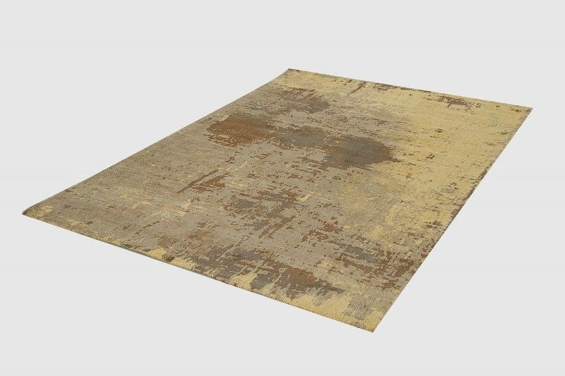 Tapis vintage en coton MODERN ART 240x160cm marron sable aspect usé - 38259