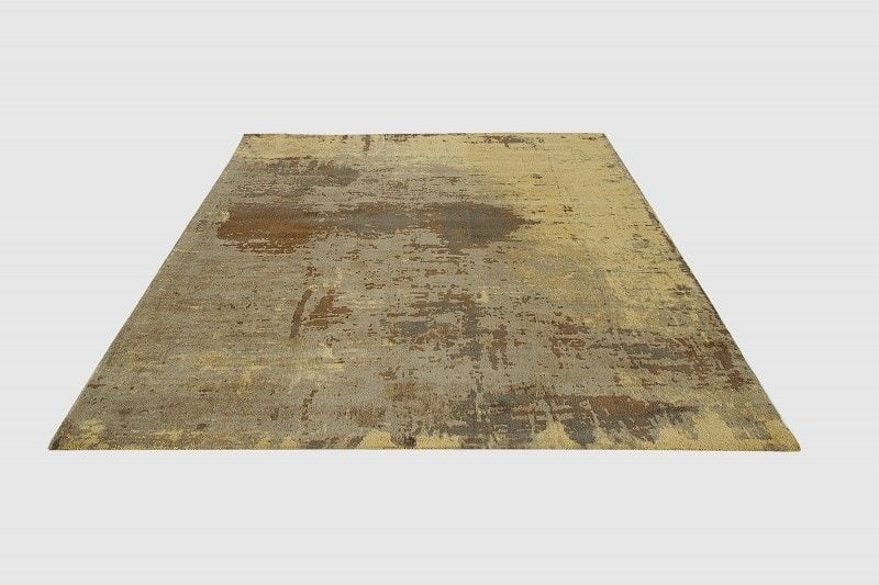 Tapis vintage en coton MODERN ART 240x160cm marron sable aspect usé - 38259