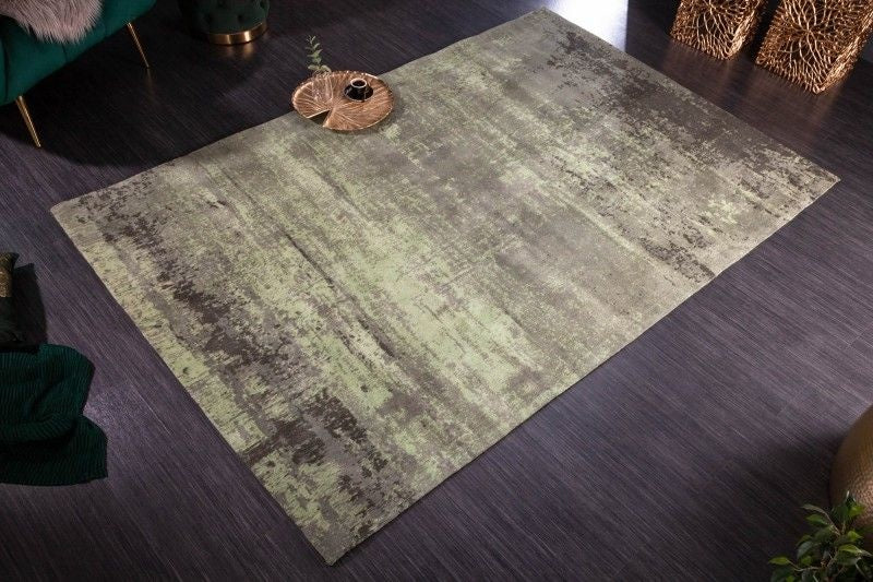 Tapis vintage MODERN ART 240x160cm aspect usé vert délavé - 41258