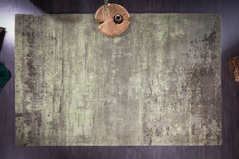 Tapis vintage MODERN ART 240x160cm aspect usé vert délavé - 41258
