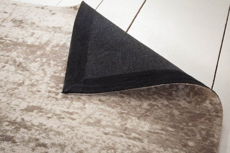 Tapis vintage en coton MODERN ART XXL 350x240cm beige-gris lavé aspect usé - 40524
