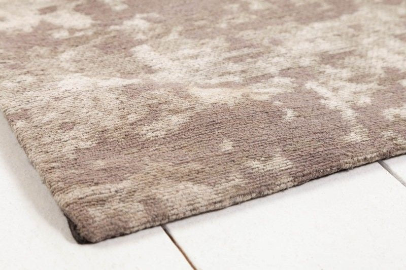 Tapis vintage en coton MODERN ART XXL 350x240cm beige-gris lavé aspect usé - 40524