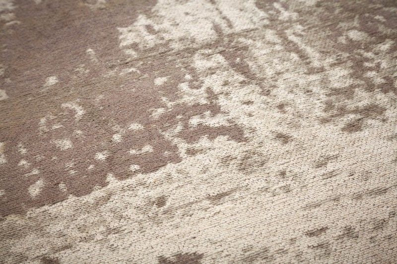 Tapis vintage en coton MODERN ART XXL 350x240cm beige-gris lavé aspect usé - 40524