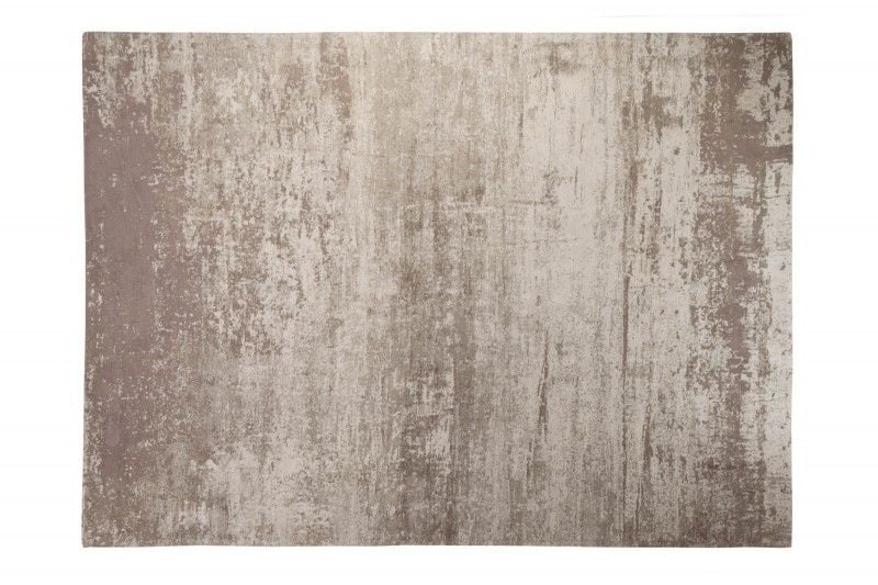 Tapis vintage en coton MODERN ART XXL 350x240cm beige-gris lavé aspect usé - 40524