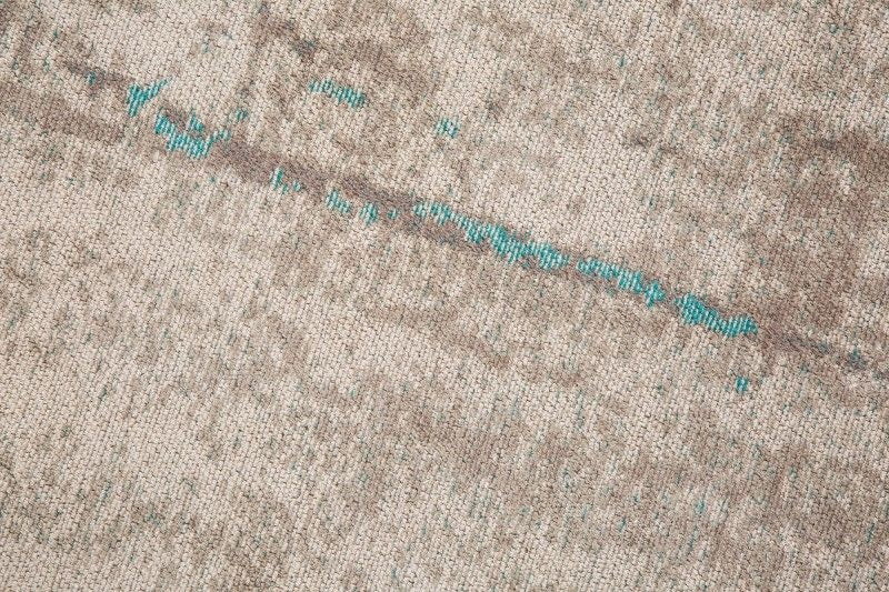 Tapis vintage en coton MODERN ART 240x160cm gris turquoise lavé aspect usé - 38762