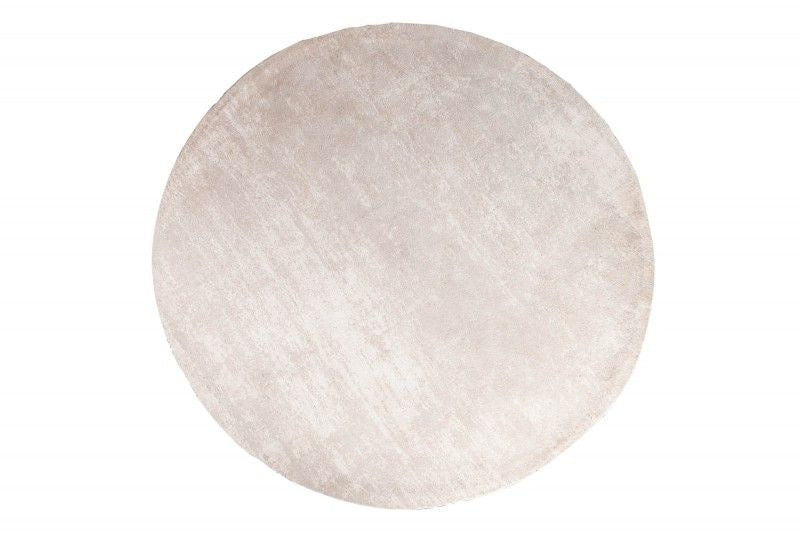 Tapis vintage MODERN ART 150cm beige lavé rond look usé - 41259