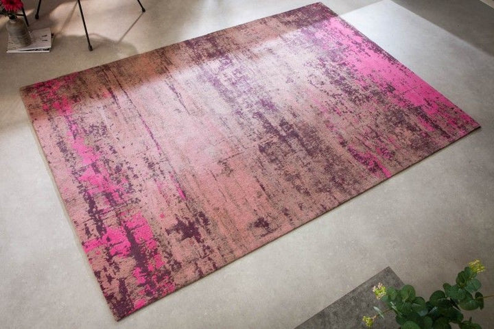 Tapis vintage MODERN ART 240x160cm rose beige lavé aspect usé - 41262