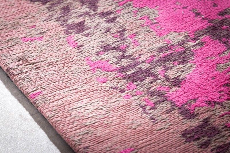 Tapis vintage MODERN ART 240x160cm rose beige lavé aspect usé - 41262